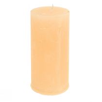 Artikel Durchgefärbte Kerzen Apricot Hell Stumpen 50×100mm 4 St