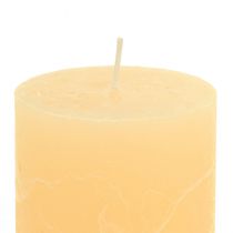 Artikel Kerzen Apricot Hell Durchgefärbt Stumpenkerzen 60×100mm 4 St