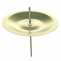 Artikel Kerzenhalter mit Dorn Gold Ø5cm 36 St