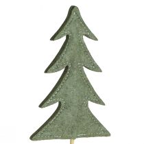Artikel Blumenstecker Filz Deko Grün Tannenbaum 11x3,5cm 6 St