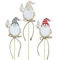 Artikel Blumenstecker Holz Weihnachten Wichtel 5x8cm 12 St