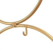 Artikel Deko Baum mit Haken Weihnachtsdeko Metall Mattgold H58cm