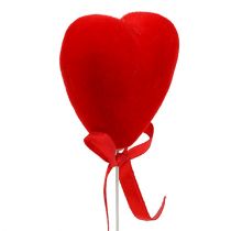 Artikel Deko-Herzen beflockt 6cm Rot 18 St