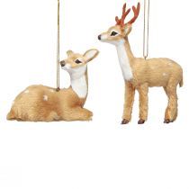 Artikel Deko Reh Weihnachten zum Hängen H11,5cm / 7,5cm 2St