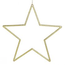 Artikel Deko Sterne Gold mit Glitter Baumschmuck Sterne 18cm 8 St