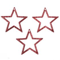 Artikel Deko Sterne Rot Glitter Kleine Weihnachtssterne 4,5cm 120 St
