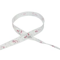 Artikel Geschenkband Weihnachten Schneemann Rot Weiß 25mm 15m