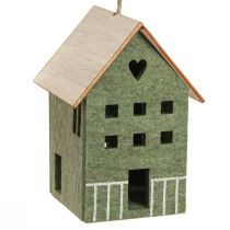 Artikel Dekohänger Filz Deko Haus Grün Natur 6cmx8cmx11cm 4 St