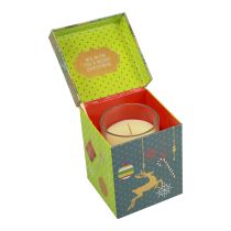 Artikel Duftkerze Weihnachten Kerze Glas Klar Weihnachtskerze 7,5cm