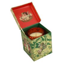 Artikel Duftkerze Weihnachten Rot Kerze Glas Weihnachtskerze Ø7,5cm