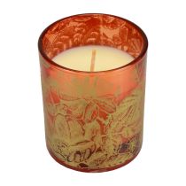 Artikel Duftkerze Weihnachten Rot Kerze Glas Weihnachtskerze Ø7,5cm