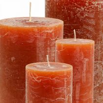 Artikel Durchgefärbte Kerzen Rotbraun Verschiedene Größen