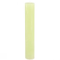 Artikel Durchgefärbte Kerzen Lime Grün Stabkerzen 50×300mm 4 St