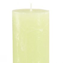 Artikel Durchgefärbte Kerzen Lime Grün Stabkerzen 50×300mm 4 St