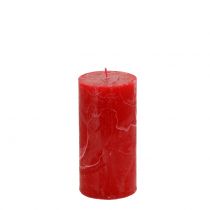 Artikel Durchgefärbte Kerzen Rot 50x100mm 4 St