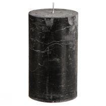 Artikel Durchgefärbte Kerzen Schwarz Stumpenkerzen 70×120mm 4 St