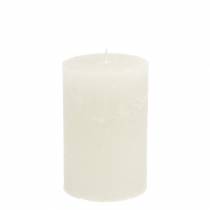 Artikel Durchgefärbte Kerzen Weiß 70x120mm 4 St