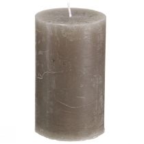 Artikel Durchgefärbte Stumpenkerzen Braune Kerzen 60x100mm 4 St