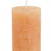 Artikel Durchgefärbte Kerzen Orange Peach Stumpenkerzen 50×100mm 4 St