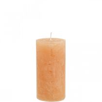 Artikel Durchgefärbte Kerzen Orange Peach Stumpenkerzen 50×100mm 4 St