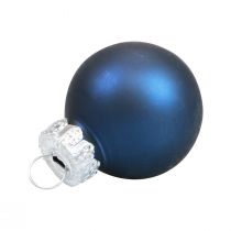 Artikel Mini Weihnachtskugeln Glas Blau Glaskugeln Ø2,5cm 22 St