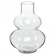 Artikel Glasvase rund Blumenvase Dekovase Glas Klar Ø16cm H23cm