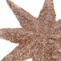 Artikel Stern Glitzer Roségold 10cm 12 St