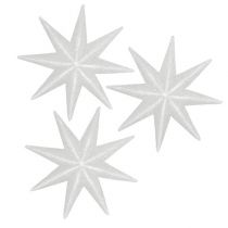 Artikel Glitterstern Weiß 10cm 12 St