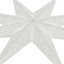 Artikel Glitterstern Weiß 10cm 12 St