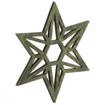 Artikel Holzsterne Weihnachtsdeko Holz Deko Sterne Grün 8cm 16 St