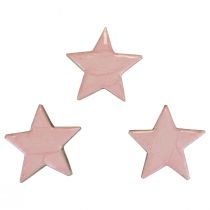 Artikel Holzsterne Deko Sterne Weihnachtsdeko Rosa Glanz Ø5cm 8 St
