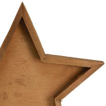 Artikel Holztablett Stern Deko in Braun Ø38/29/22cm Set 3St