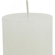 Artikel Stumpenkerzen Rustic Durchgefärbte Kerzen Weiß 60/110mm 4 St