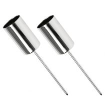 Artikel Kerzenhalter Silber für Stabkerzen Ø2,2cm 4 St
