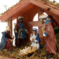 Artikel Krippe Weihnachten 20cm x 9cm x 14cm