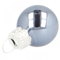 Artikel Mini Weihnachtskugeln Glas Blau Matt/Glänzend Ø2cm 44 St