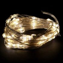 Artikel LED Lichterkette 100 Micro LED Warmweiß Timer 4St