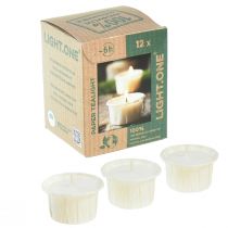 Artikel Light.one Papier Teelichter Natur Plastikfrei Vegan 12 St