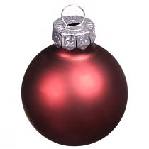 Artikel Mini Glaskugeln für Weihnachten in Berry Ø3cm 22 St