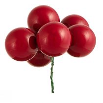 Artikel Mini Weihnachtskugeln Draht Glaskugeln Rot Ø40mm 32 St