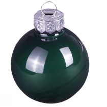Artikel Mini Weihnachtskugeln Glas Grün Emaille Ø3cm 22 St