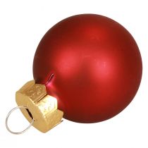Artikel Mini Weihnachtskugeln Rot Matt/Glänzend Ø2,5cm 22 St