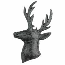 Artikel Deko-Rentierbüste Schwarz Metall 8cm × 4,8cm 8 St