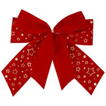 Artikel Rote Schleife Weihnachten Sterne Dekoschleife Outdoor 21cm 2St