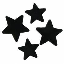 Artikel Streudeko Sterne Samt Schwarz 4/5cm 40 St