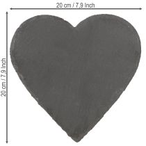 Artikel Schieferherz Deko Herz Schiefer Schieferplatte 20cm 5St