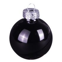 Artikel Schwarze Weihnachtskugeln Baumkugeln Glas Ø4cm 24 St