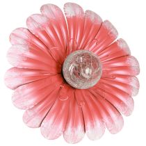 Artikel Solar LED Blume Gartenleuchte LED Metall Rosa Ø30cm