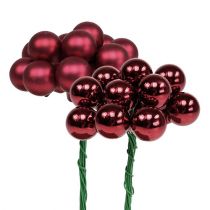 Artikel Mini Weihnachtskugel Rot, Pink Glas Spiegelbeeren Ø20mm 140 St