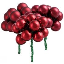 Artikel Spiegelbeeren Draht Glaskugeln Bordeaux Mix Ø20mm 140 St
